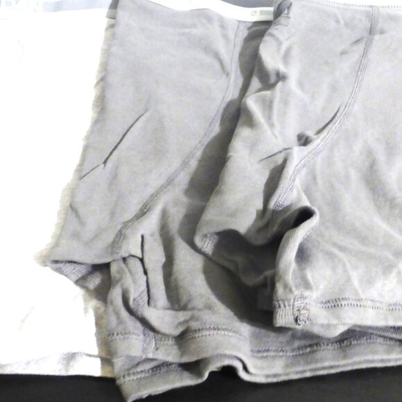 CLTH1 - 3X Gildan MEN'S BOXERS Size 2XL Grey & Dark Gray Men's Underwear Briefs - Picture 2 of 8